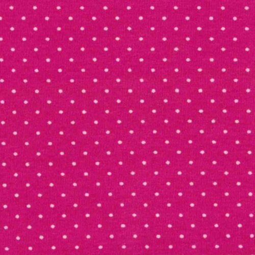 Jersey - pink med små hvide prikker