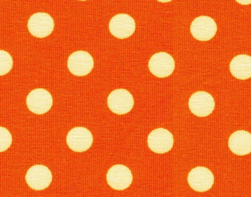 Jersey - orange med hvide prikker