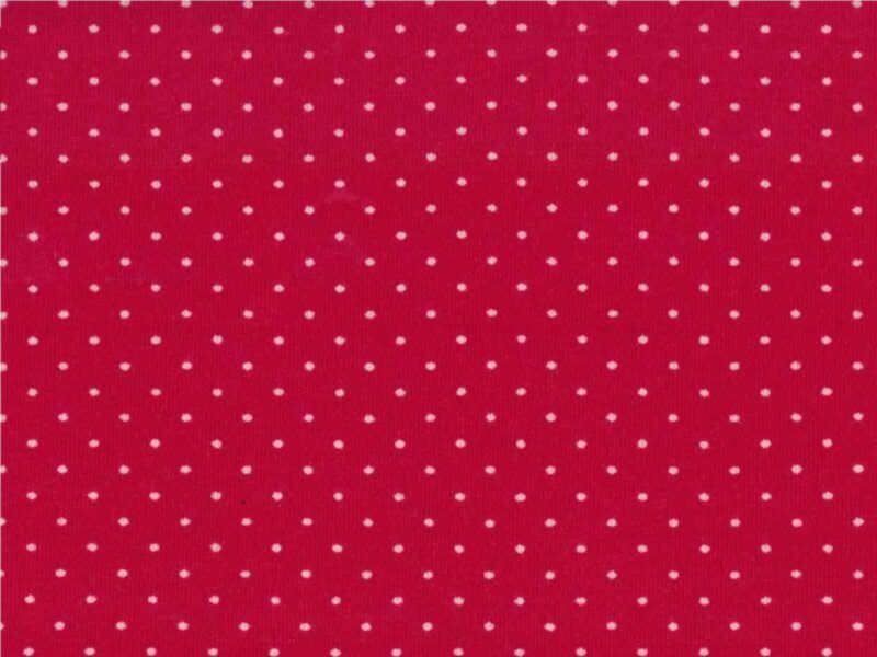 Jersey - rød med små hvide prikker