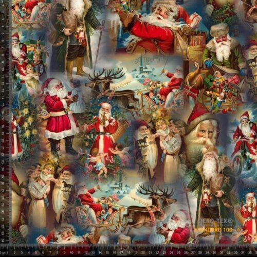 Julestof - vintage julemænd