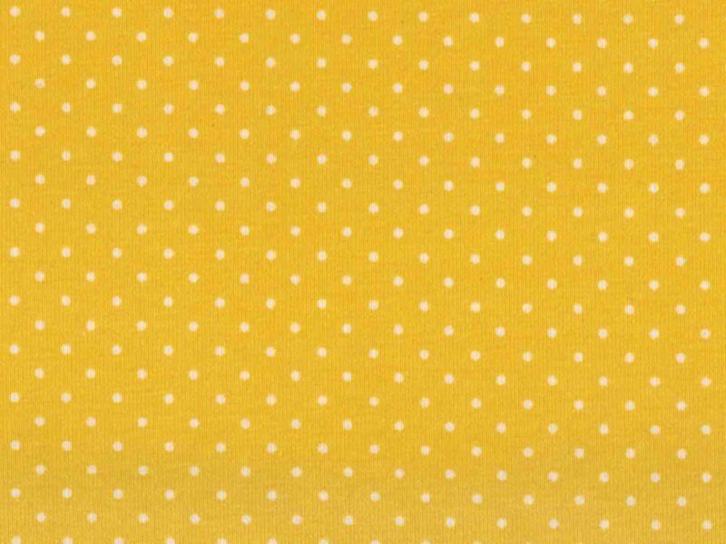 Jersey - gul med små hvide prikker