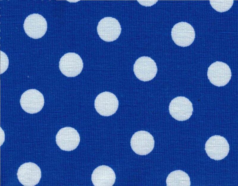 Jersey - kobolt blå med hvide prikker